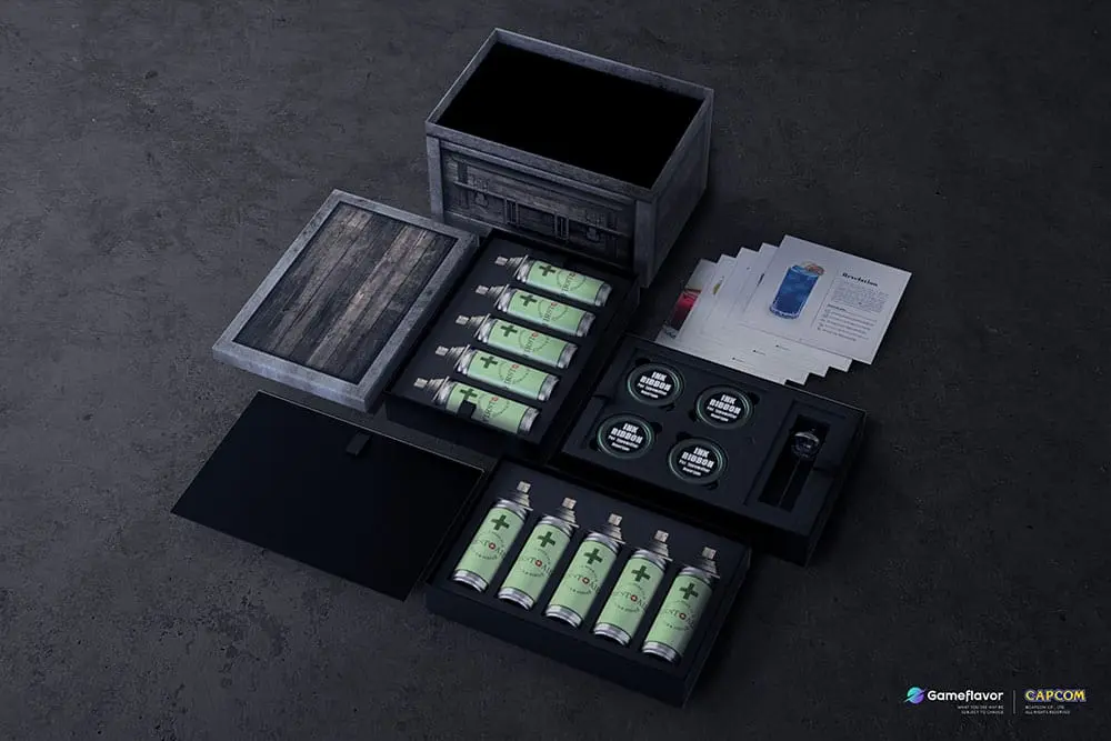 Resident Evil First Aid Drink Sběratelský Box fotografii produktu