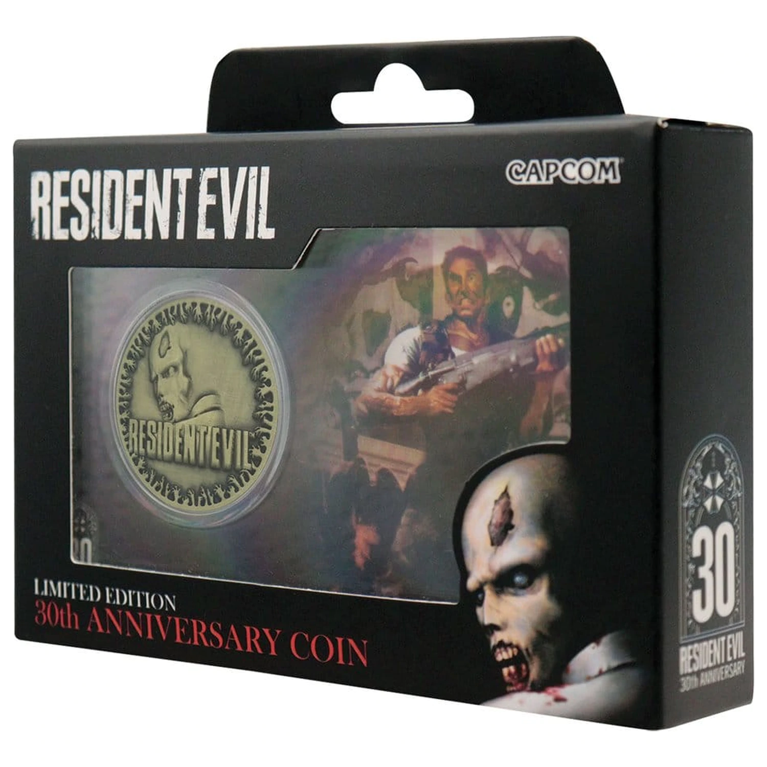 Resident Evil Sběratelská mince k 30. výročí Starožitná mosaz fotografii produktu