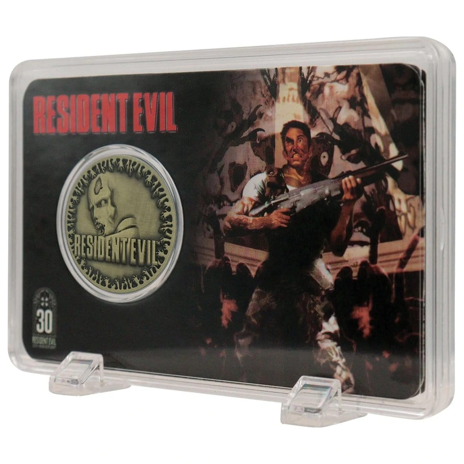 Resident Evil Sběratelská mince k 30. výročí Starožitná mosaz fotografii produktu