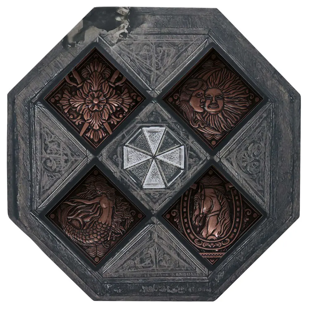 Resident Evil VIII Medallion Set House Crest Limitovaná edice - Sada medailonů Erb rodu fotografii produktu