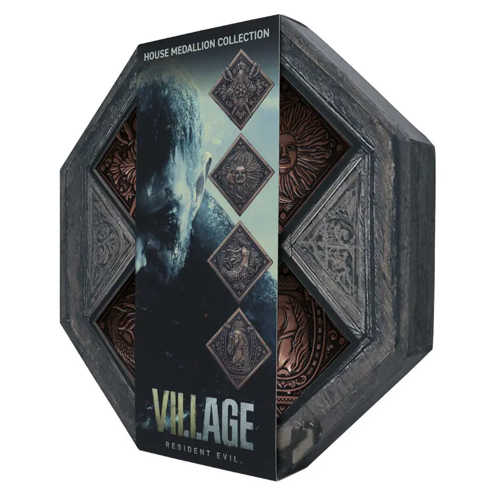 Resident Evil VIII Medallion Set House Crest Limitovaná edice - Sada medailonů Erb rodu fotografii produktu
