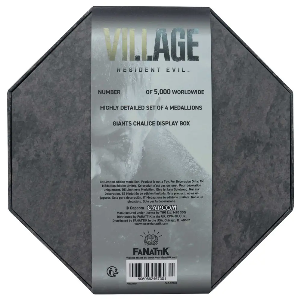 Resident Evil VIII Medallion Set House Crest Limitovaná edice - Sada medailonů Erb rodu fotografii produktu