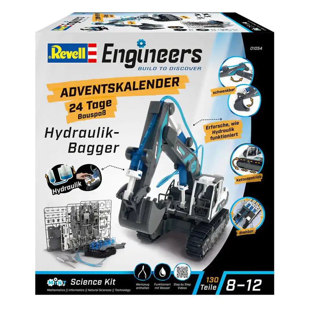 Revell Engineers Adventní kalendář Model stavebnice hydraulického bagru fotografii produktu