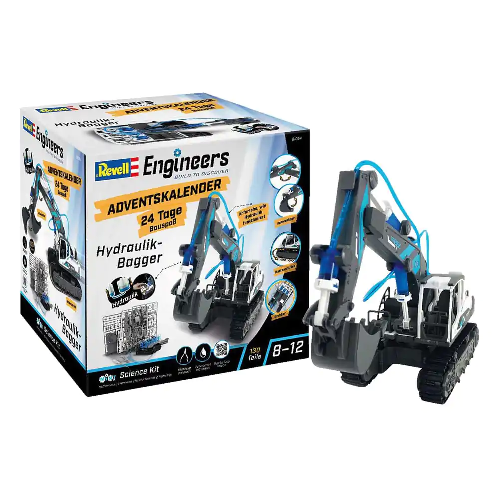 Revell Engineers Adventní kalendář Model stavebnice hydraulického bagru fotografii produktu