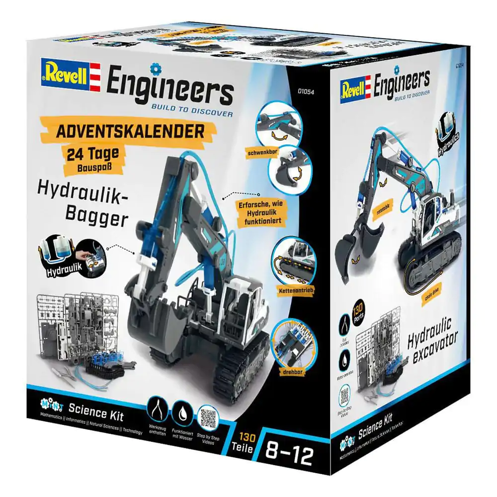 Revell Engineers Adventní kalendář Model stavebnice hydraulického bagru fotografii produktu