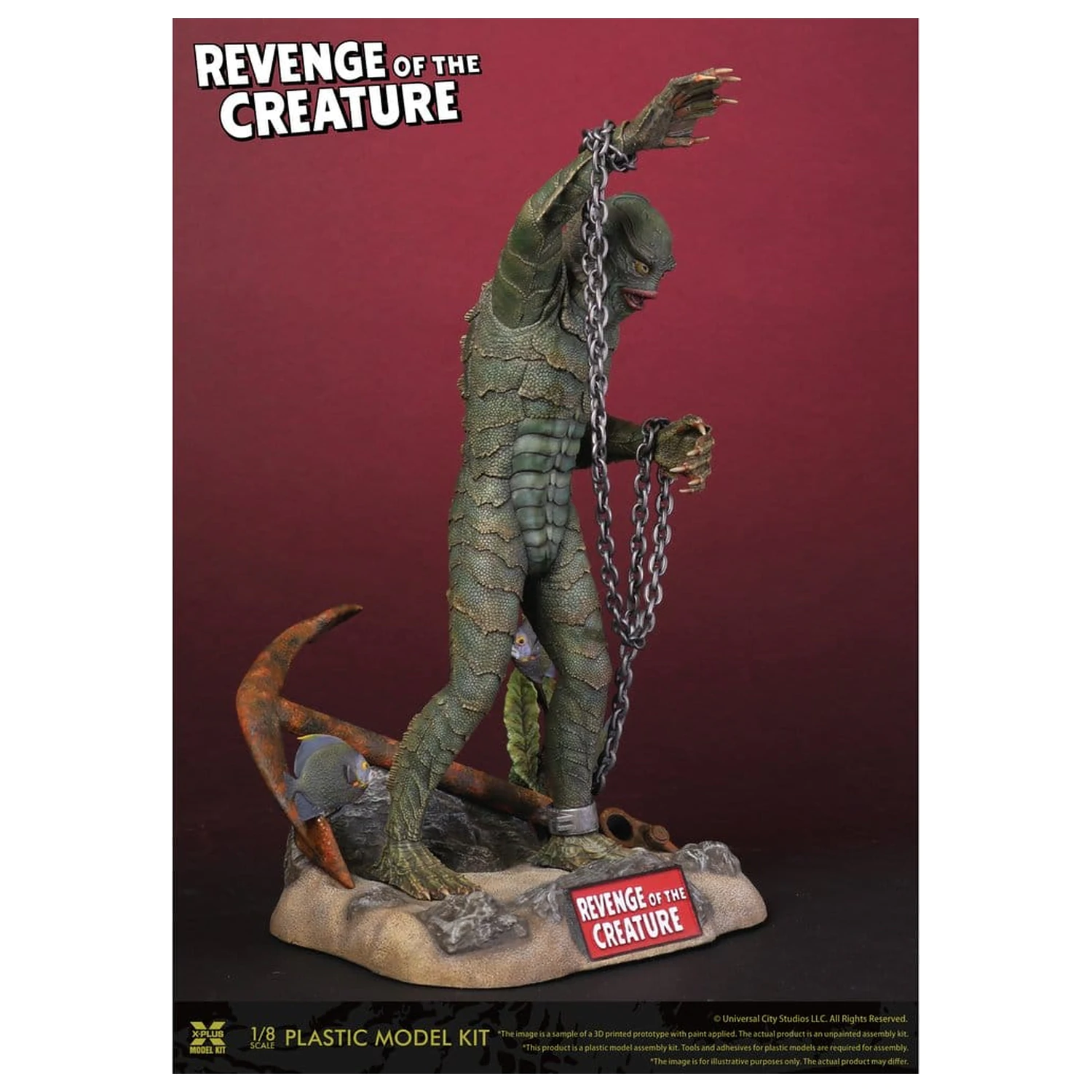 Revenge of the Creature plastový model 1/8 Revenge of the Creature 28 cm (Reprodukce) fotografii produktu
