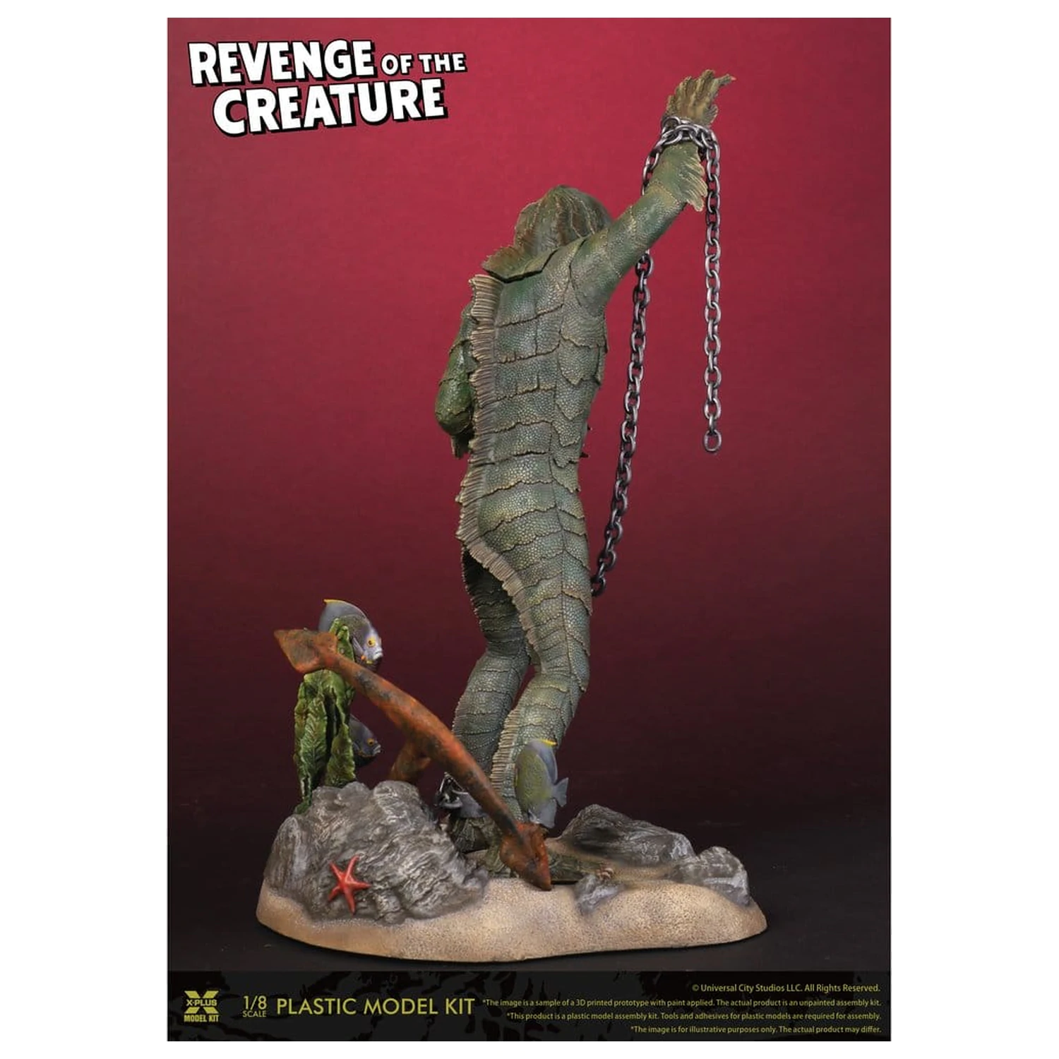 Revenge of the Creature plastový model 1/8 Revenge of the Creature 28 cm (Reprodukce) fotografii produktu