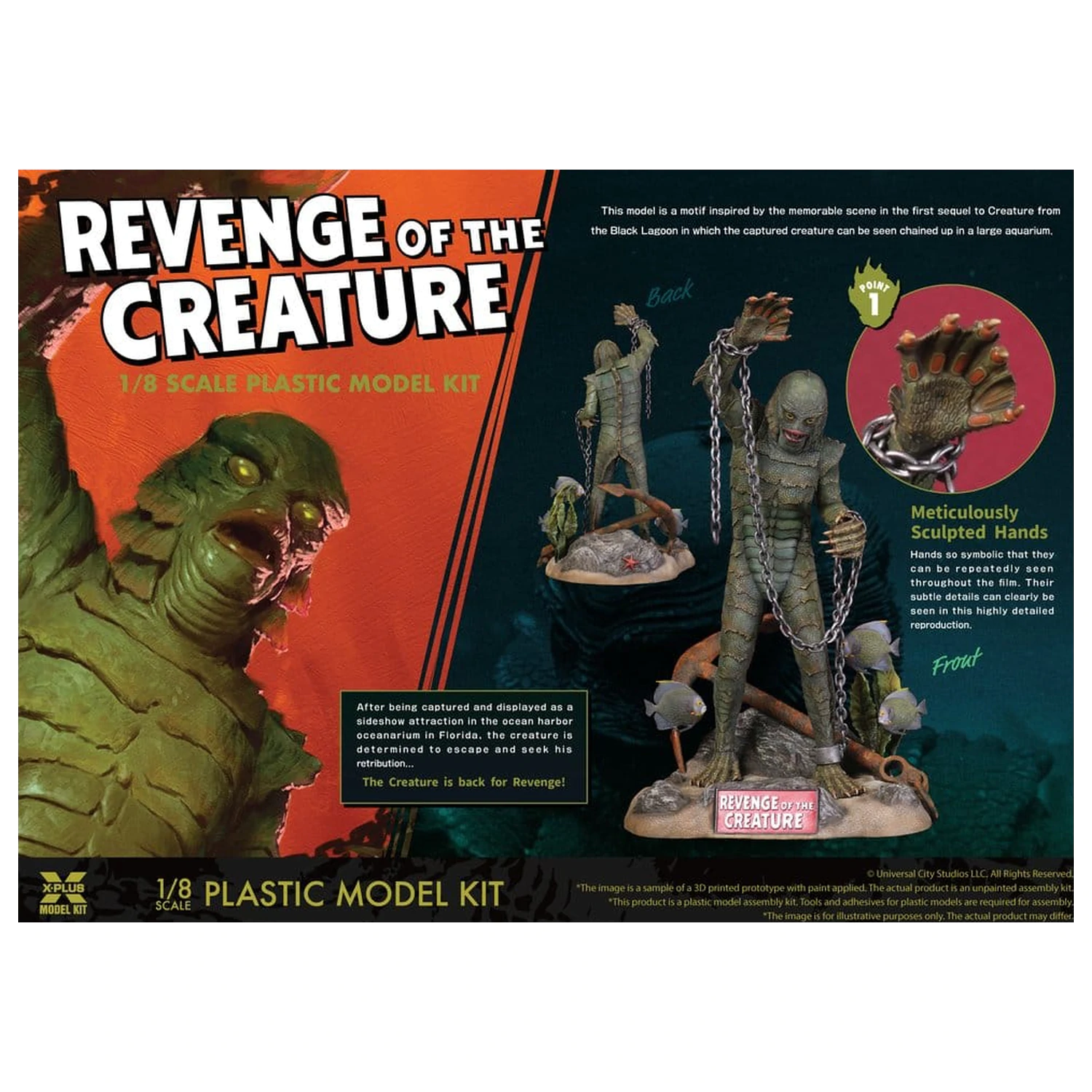 Revenge of the Creature plastový model 1/8 Revenge of the Creature 28 cm (Reprodukce) fotografii produktu