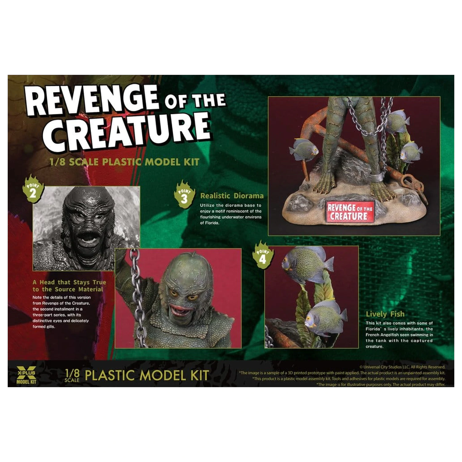 Revenge of the Creature plastový model 1/8 Revenge of the Creature 28 cm (Reprodukce) fotografii produktu
