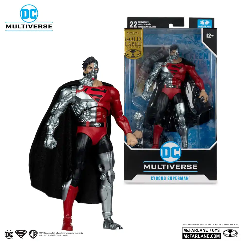 Revenge of the Green Lanterns DC Multiverse Akční figurka Cyborg Superman (Gold Label) 18 cm fotografii produktu