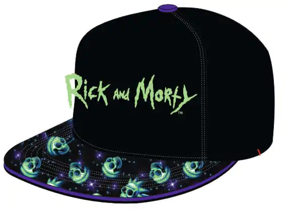 Kšiltovka Rick & Morty se zahnutým kšiltem Neon Logo fotografii produktu