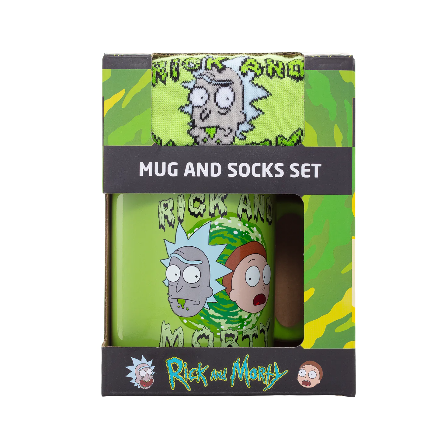 Rick and Morty hrnek a sada ponožek fotografii produktu