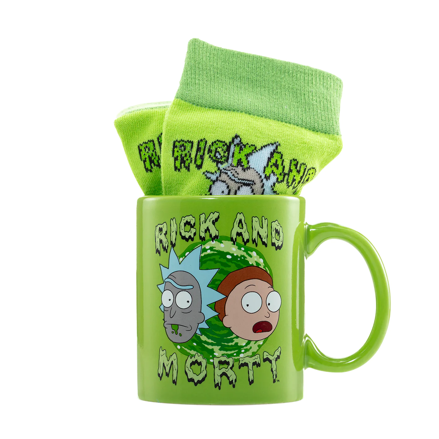 Rick and Morty hrnek a sada ponožek fotografii produktu