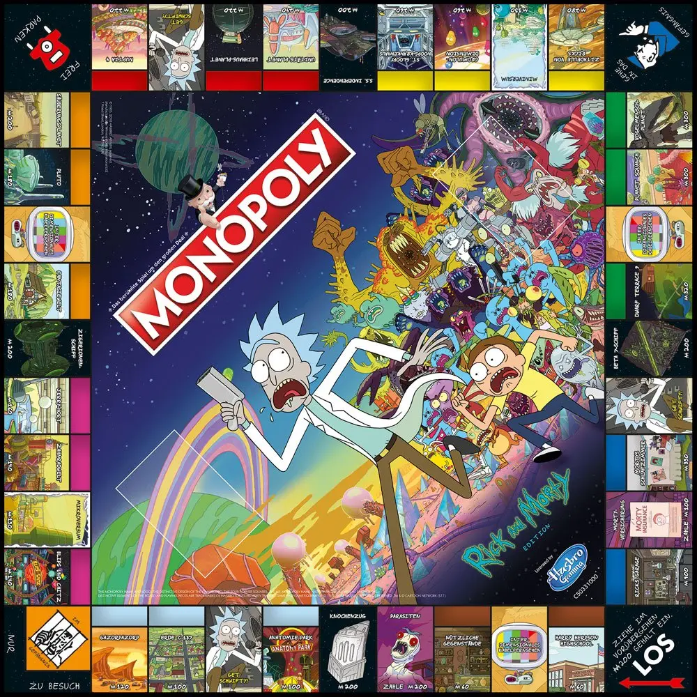 Rick and Morty Board Game Monopoly *German Version* - Desková hra fotografii produktu