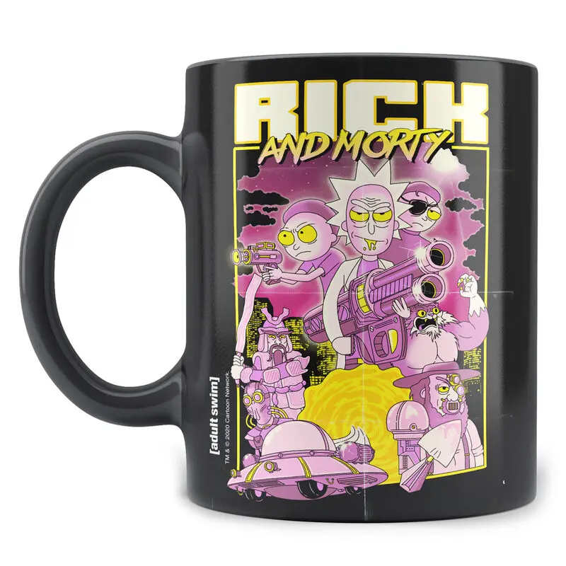 Rick & Morty Hrnek Retro Poster fotografii produktu