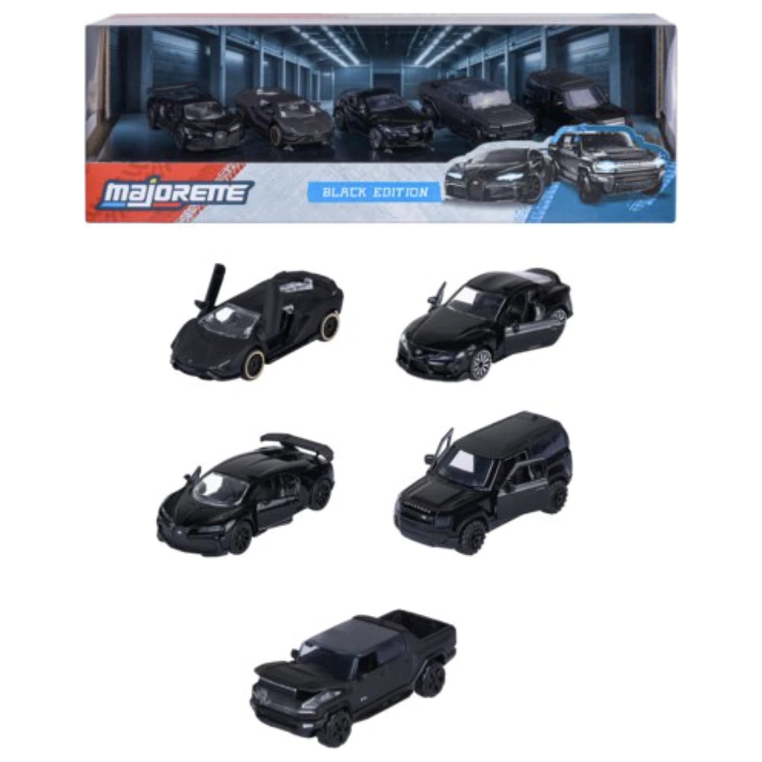 RIDE COOL Black Edition balení 5 miniaturních aut 1:64 fotografii produktu