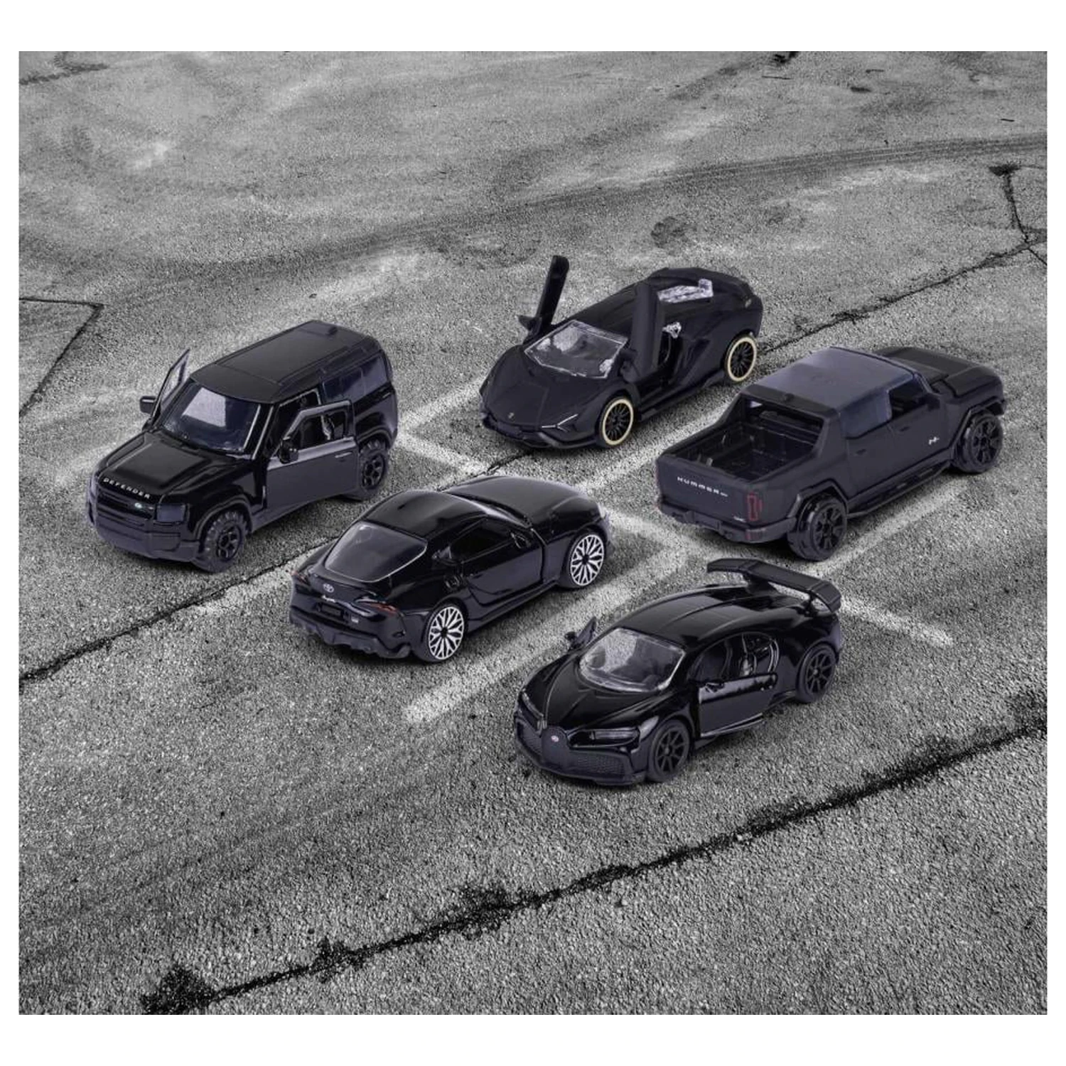 RIDE COOL Black Edition balení 5 miniaturních aut 1:64 fotografii produktu