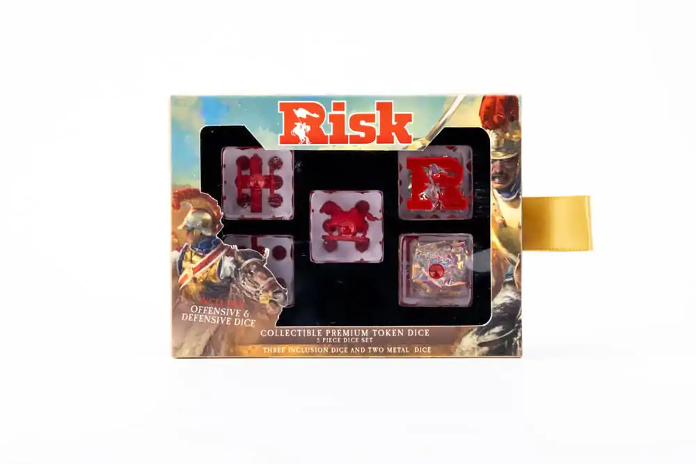 Sada kostek pro Risk, žetony útoku a obrany fotografii produktu
