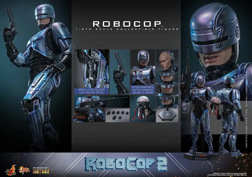 RoboCop 2 Movie Masterpiece Diecast akční figurka 1/6 RoboCop 30 cm fotografii produktu