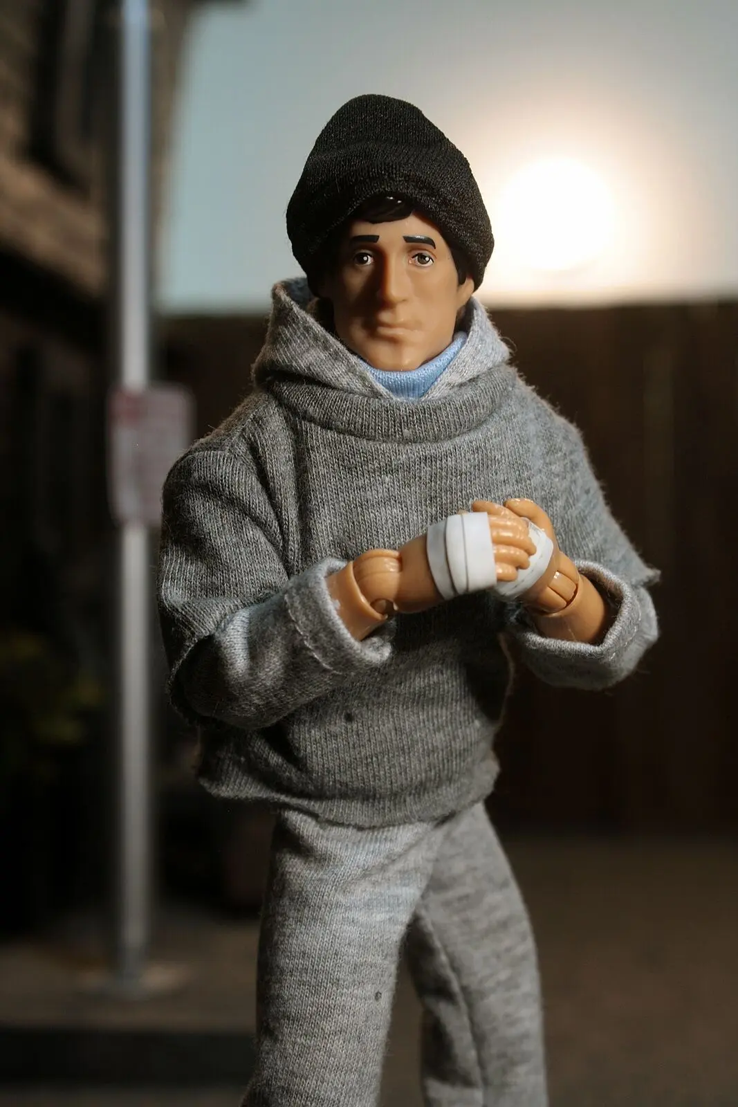 Rocky Action Figure New Rocky Balboa in Sweatsuit 20 cm Akční figurka fotografii produktu