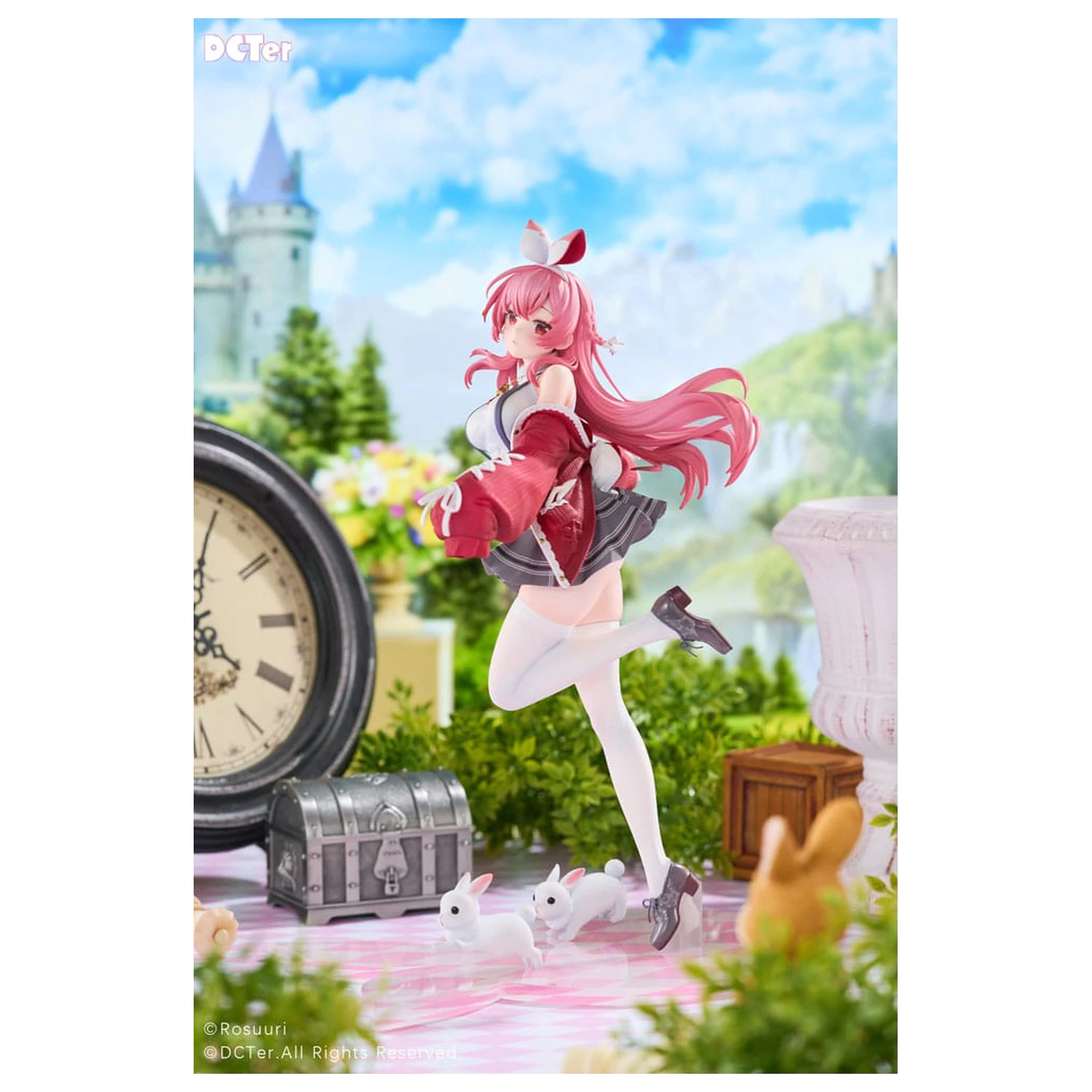 Rosuuri Original Character PVC Socha 1/7 White Rabbit Rosu Casual Clothes Ver. 25 cm fotografii produktu