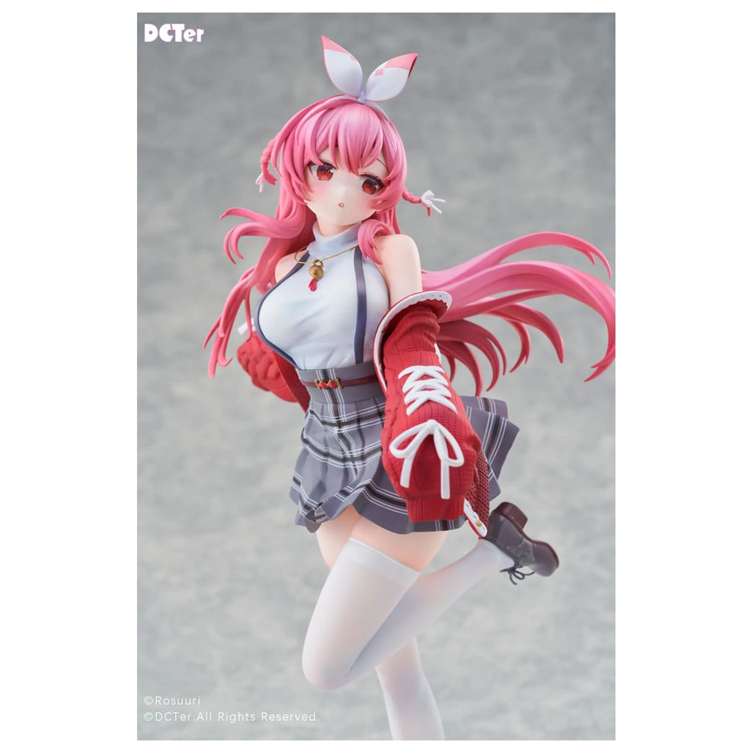 Rosuuri Original Character PVC Socha 1/7 White Rabbit Rosu Casual Clothes Ver. 25 cm fotografii produktu