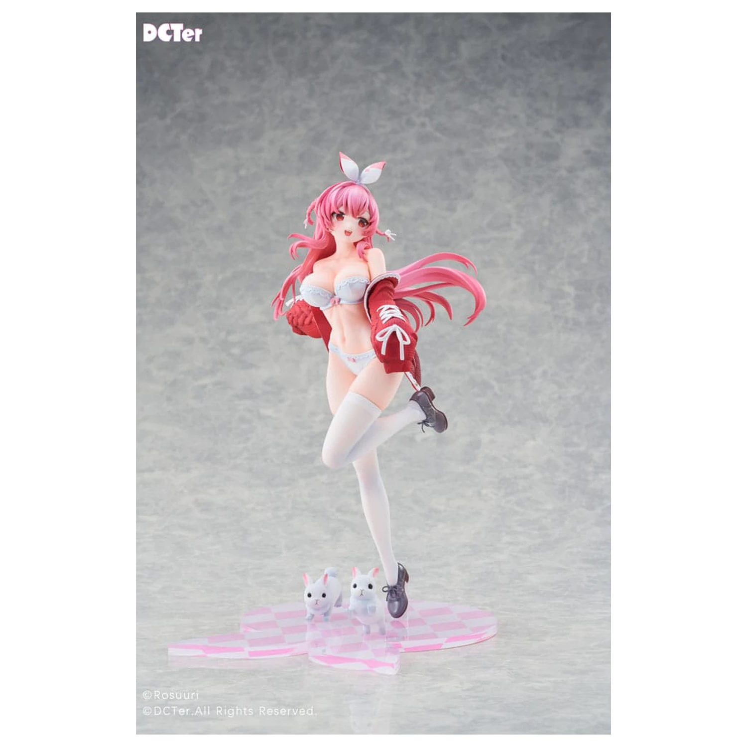 Rosuuri Original Character PVC socha 1/7 White Rabbit Rosu Swimsuit Ver. 25 cm fotografii produktu