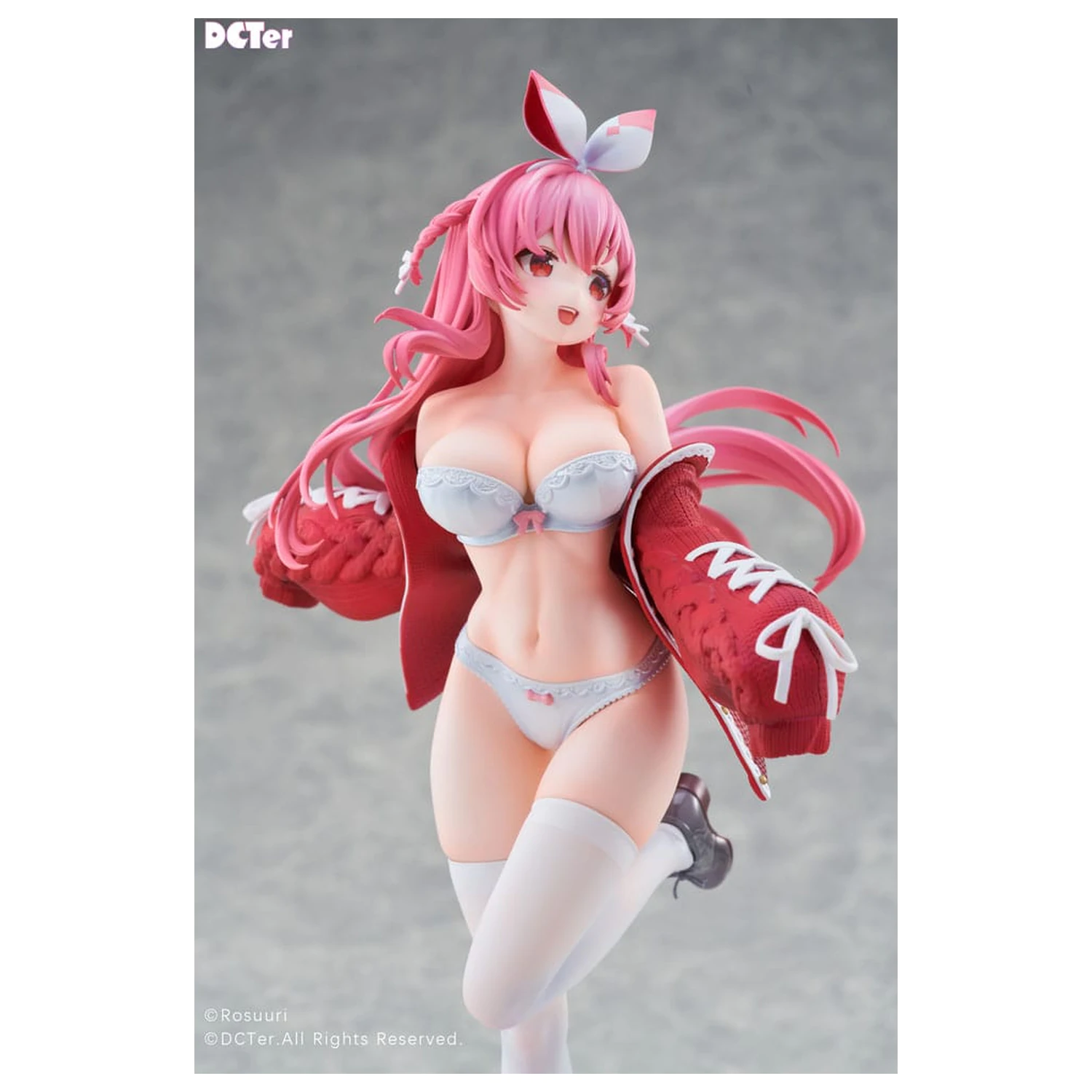 Rosuuri Original Character PVC socha 1/7 White Rabbit Rosu Swimsuit Ver. 25 cm fotografii produktu
