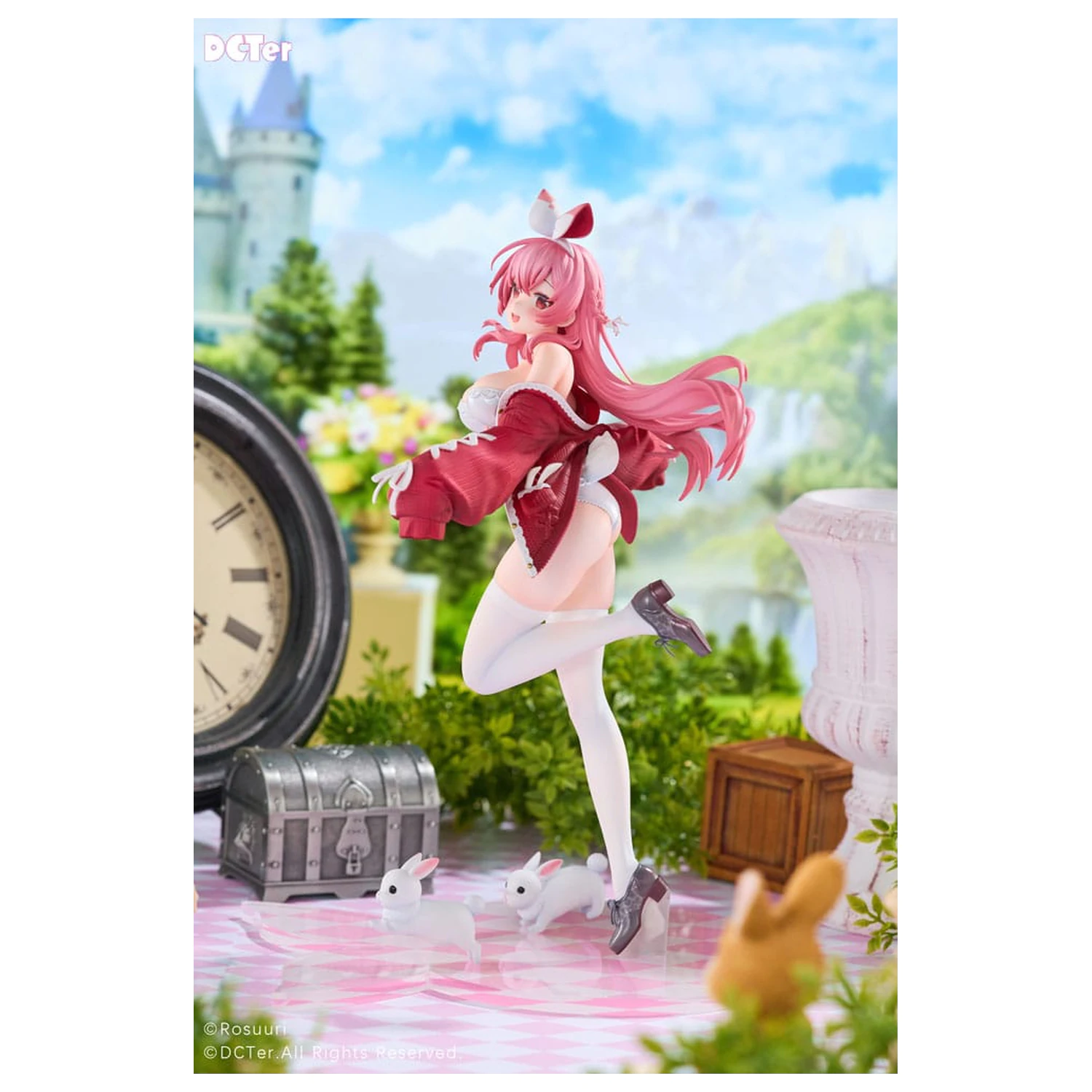 Rosuuri Original Character PVC socha 1/7 White Rabbit Rosu Swimsuit Ver. 25 cm fotografii produktu