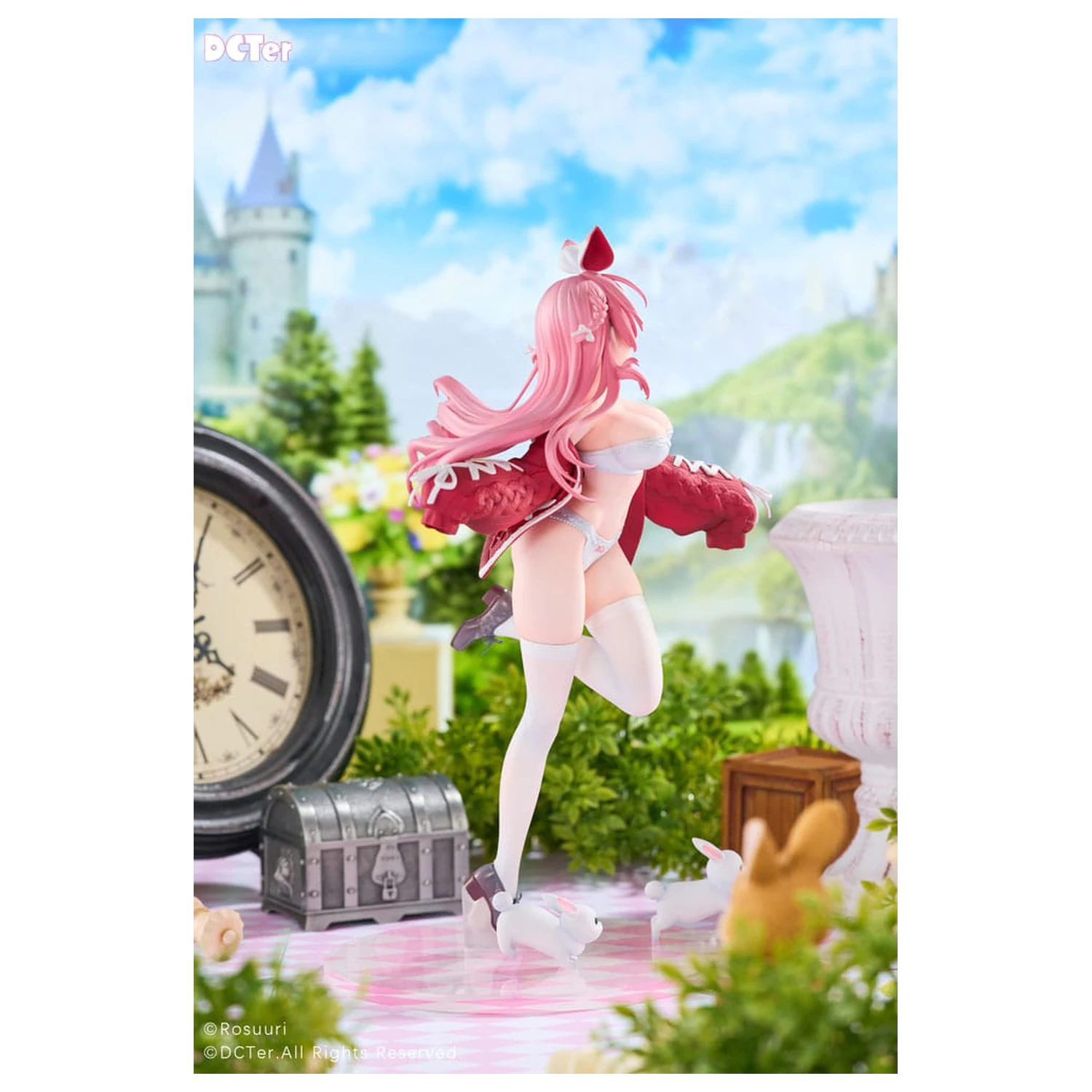 Rosuuri Original Character PVC socha 1/7 White Rabbit Rosu Swimsuit Ver. 25 cm fotografii produktu