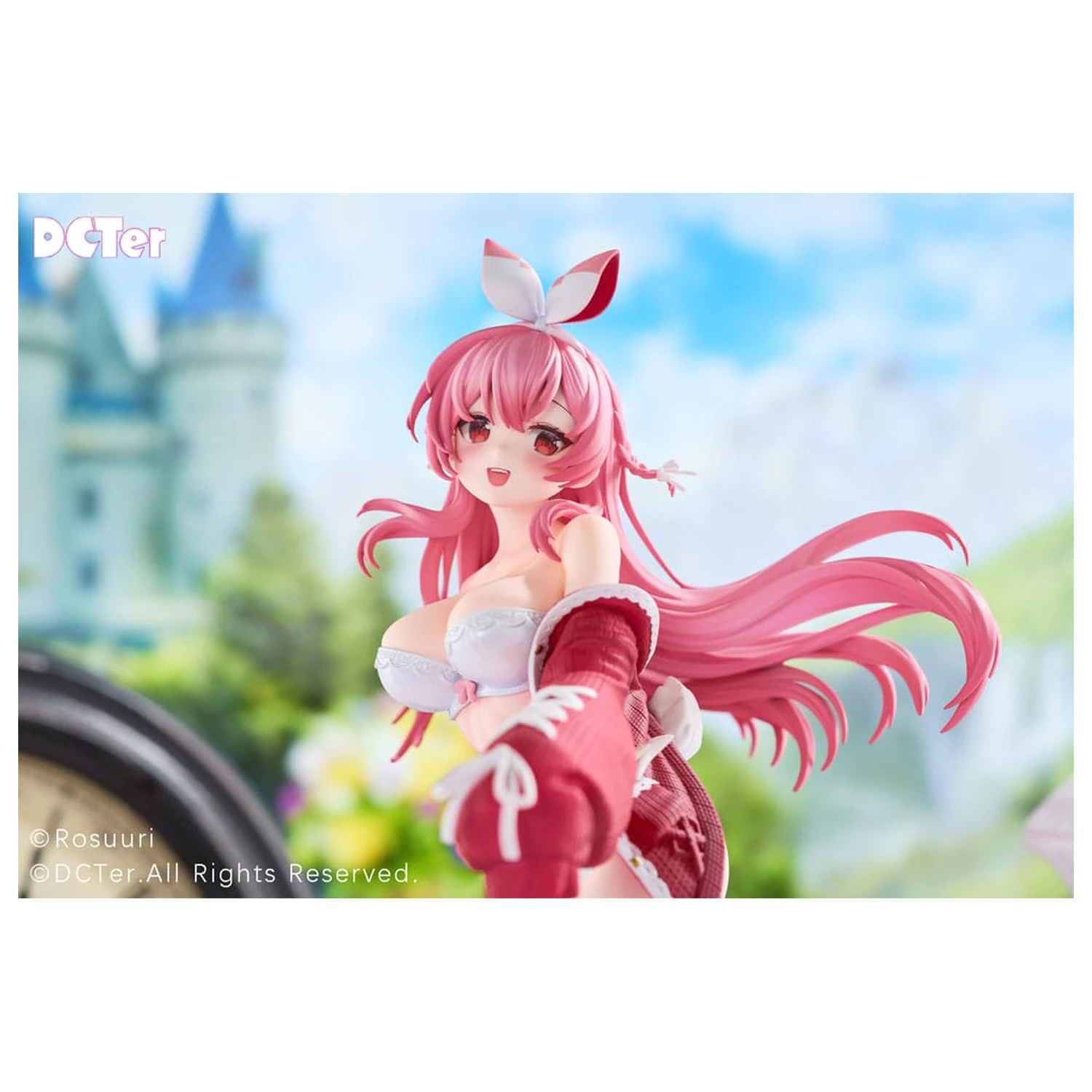 Rosuuri Original Character PVC socha 1/7 White Rabbit Rosu Swimsuit Ver. 25 cm fotografii produktu