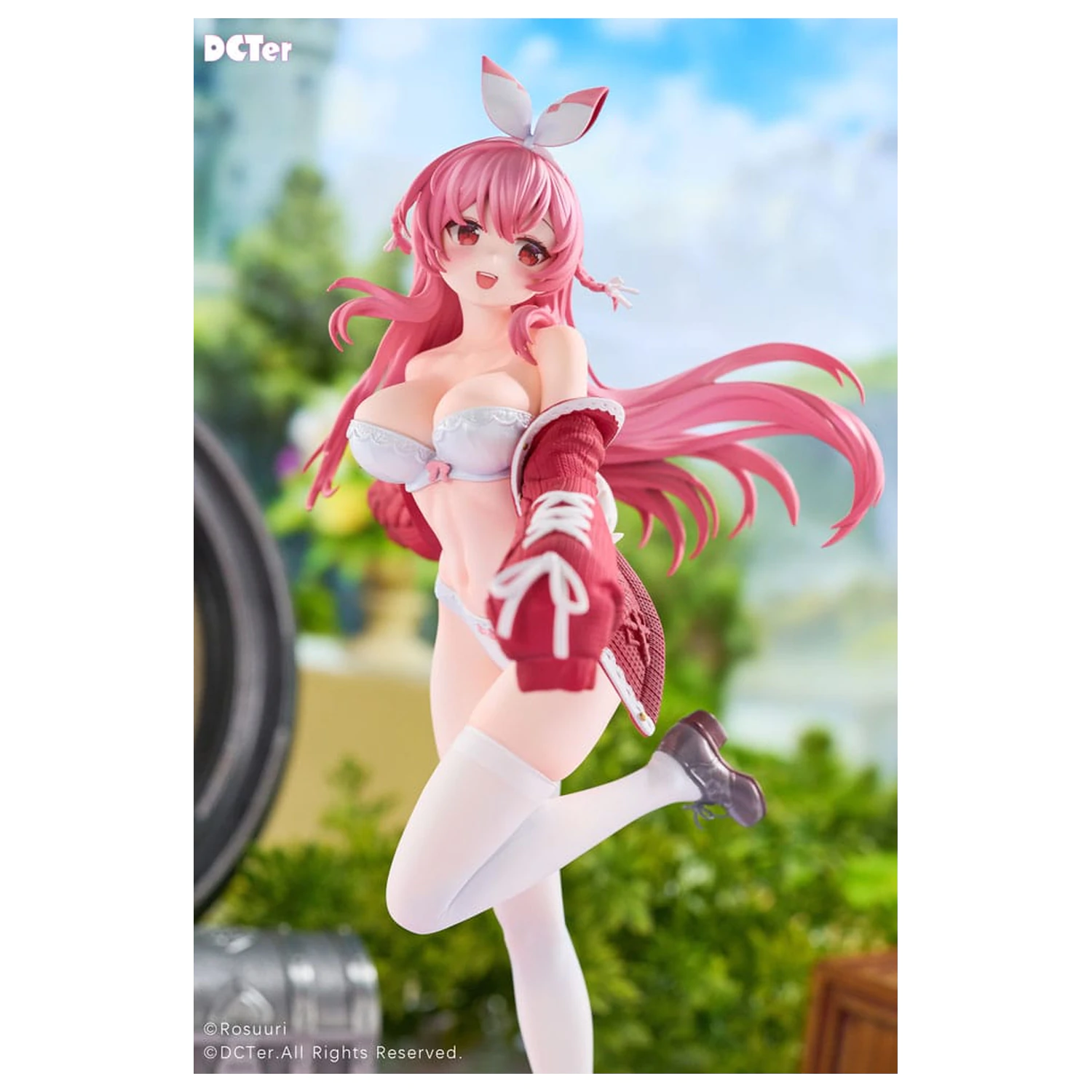 Rosuuri Original Character PVC socha 1/7 White Rabbit Rosu Swimsuit Ver. 25 cm fotografii produktu