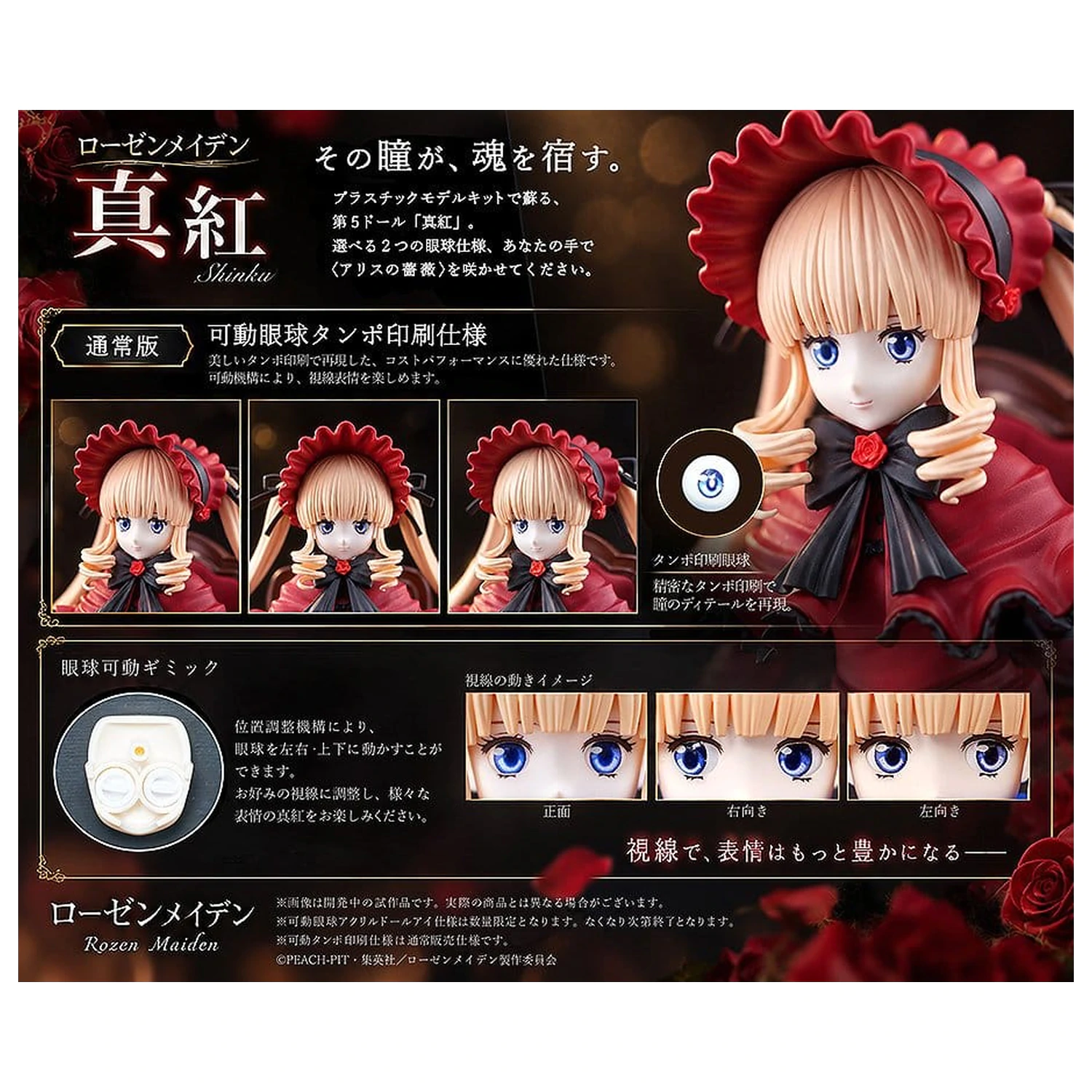 Rozen Maiden Plastikový model Shinku (Standard Version) 13 cm fotografii produktu