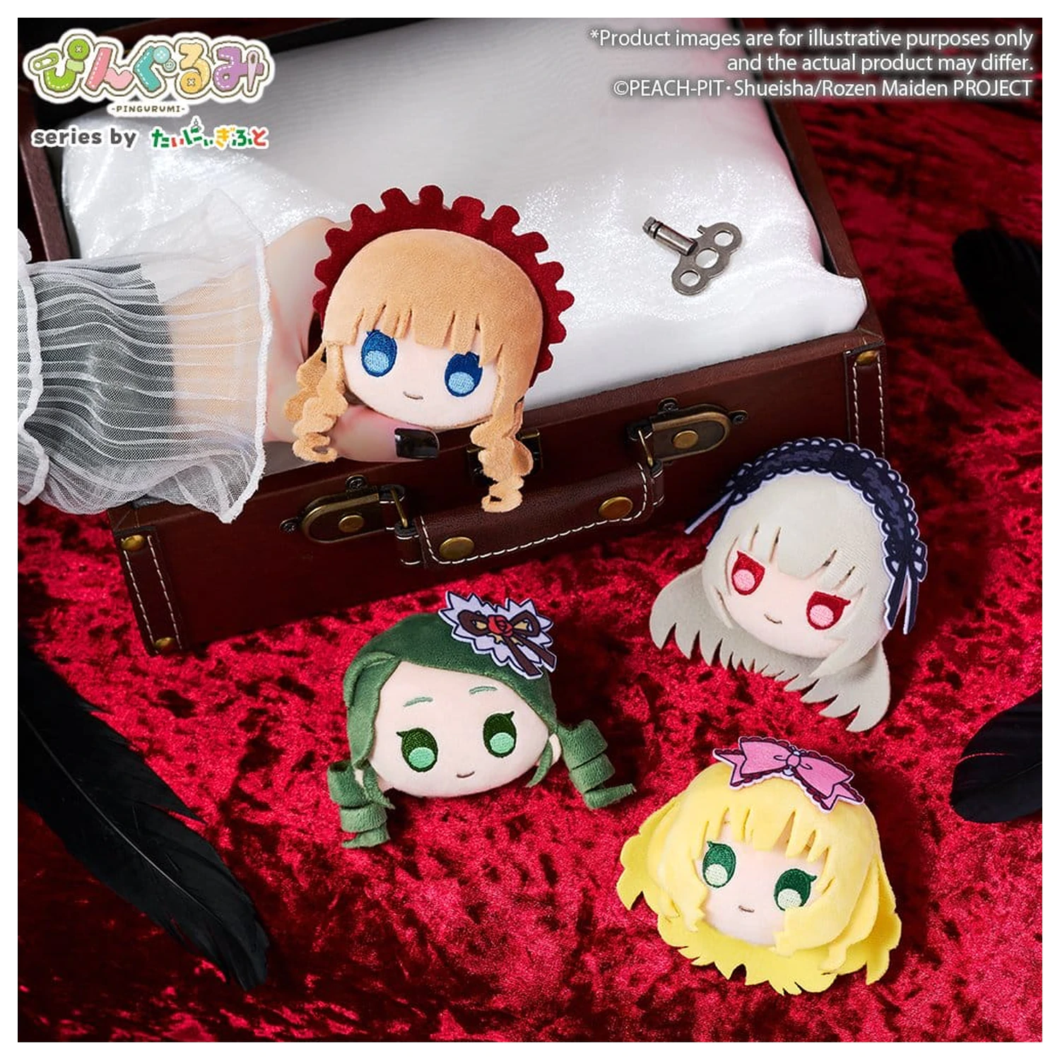 Rozen Maiden Pingurumi Pin Vol.1 Suigintou 8 cm fotografii produktu
