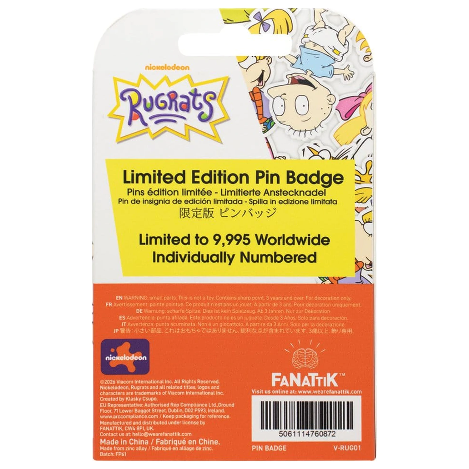 Rugrats Pin Odznak Limitovaná edice 35. výročí fotografii produktu