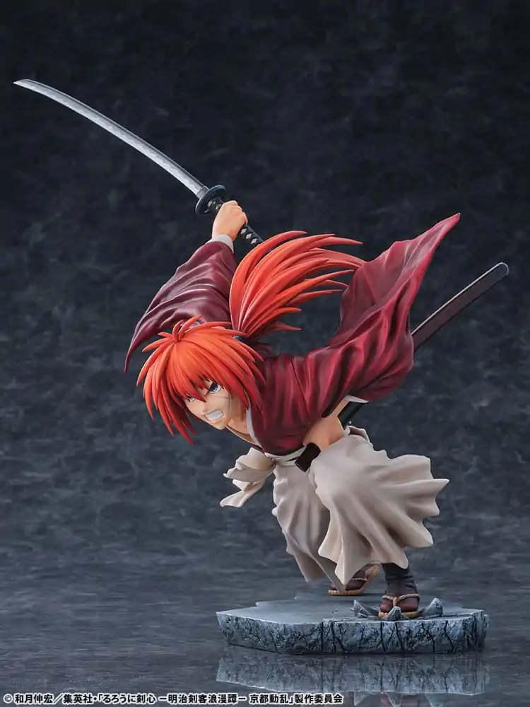 Rurouni Kenshin: Meiji Kenkaku Romantan Kyoto Douran PVC Socha 1/6 Kenshin Himura Dragon Flight of Heaven Ver. 26 cm fotografii produktu