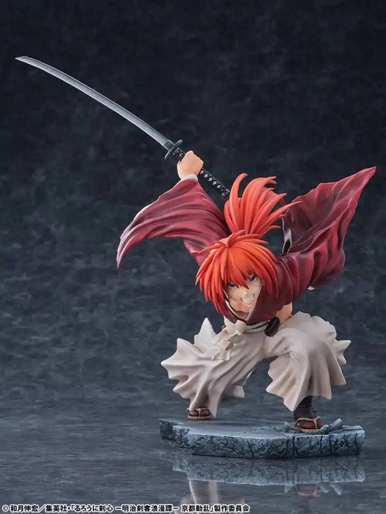 Rurouni Kenshin: Meiji Kenkaku Romantan Kyoto Douran PVC Socha 1/6 Kenshin Himura Dragon Flight of Heaven Ver. 26 cm fotografii produktu