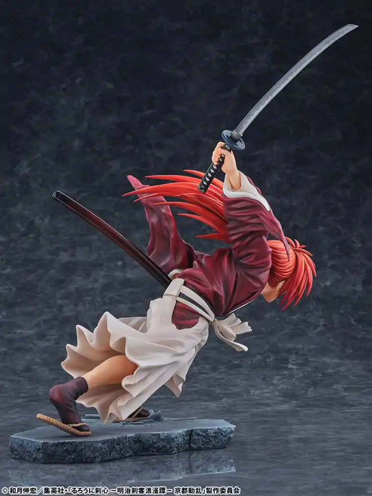 Rurouni Kenshin: Meiji Kenkaku Romantan Kyoto Douran PVC Socha 1/6 Kenshin Himura Dragon Flight of Heaven Ver. 26 cm fotografii produktu