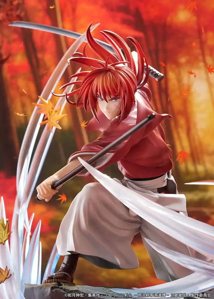 Rurouni Kenshin: Meiji Kenkaku Romantan Kyoto Douran PVC Socha 1/7 Kenshin Himura Souryusen Ver. 27 cm fotografii produktu