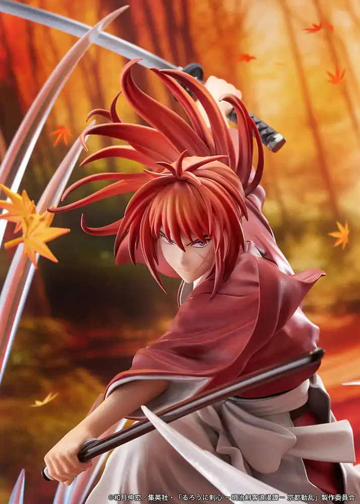 Rurouni Kenshin: Meiji Kenkaku Romantan Kyoto Douran PVC Socha 1/7 Kenshin Himura Souryusen Ver. 27 cm fotografii produktu