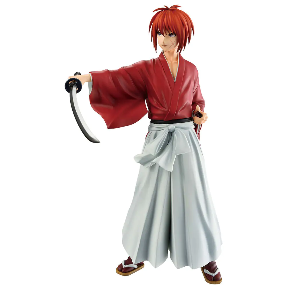 Rurouni Kenshin Meiji Swordsman Romantic Story Kenshin Himura Ichibansho figurka 24 cm fotografii produktu