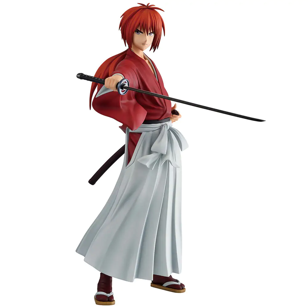 Rurouni Kenshin Meiji Swordsman Romantic Story Kenshin Himura Ichibansho figurka 24 cm fotografii produktu