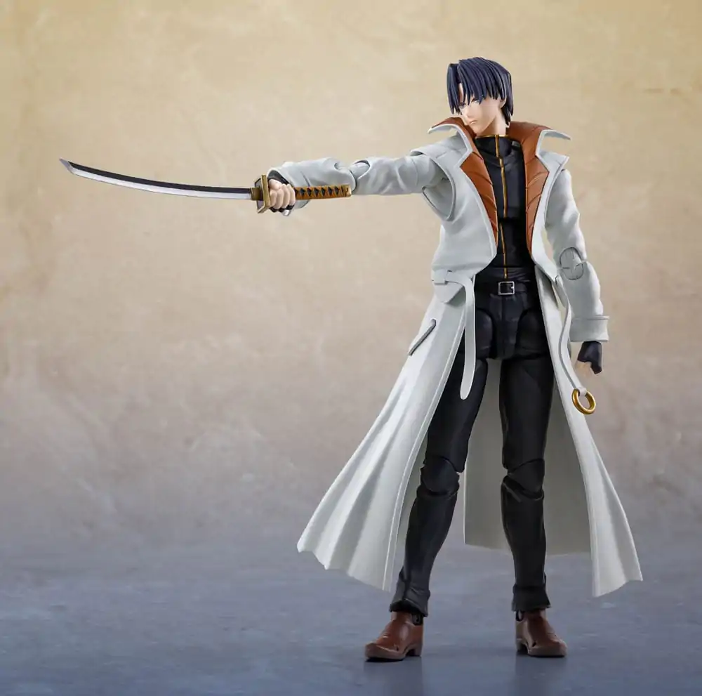 Rurouni Kenshin: Meiji Swordsman Romantic Story S.H. Figuarts akční figurka Aoshi Shinomori 17 cm fotografii produktu