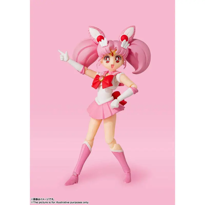 Sailor Moon S.H. Figuarts akční figurka Sailor Chibi Moon Animation Color Edition 10 cm fotografii produktu