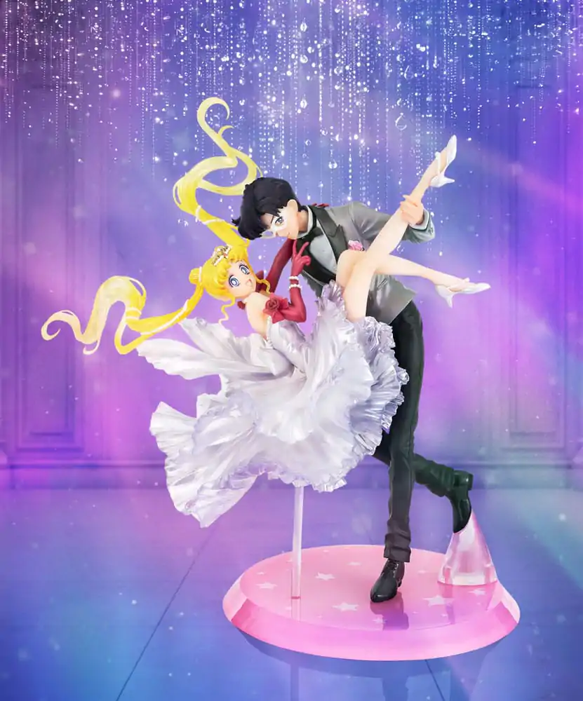 Sailor Moon FiguartsZERO Chouette PVC Socha Usagi & Tuxedo Mask Moonlight Glow Edition 24 cm fotografii produktu