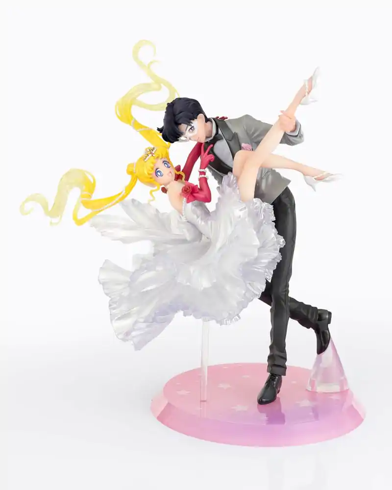 Sailor Moon FiguartsZERO Chouette PVC Socha Usagi & Tuxedo Mask Moonlight Glow Edition 24 cm fotografii produktu