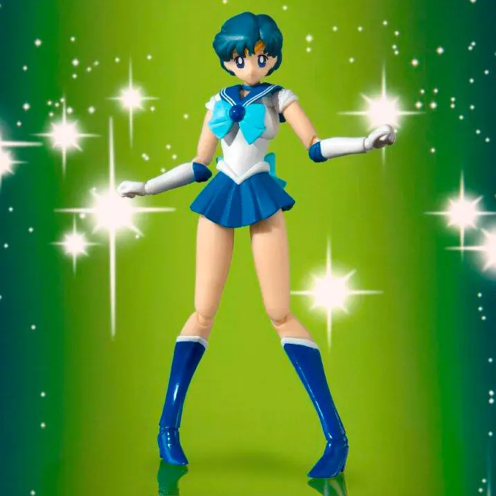 Sailor Moon S.H. Figuarts akční figurka Sailor Mercury Animation Color Edition 14 cm fotografii produktu