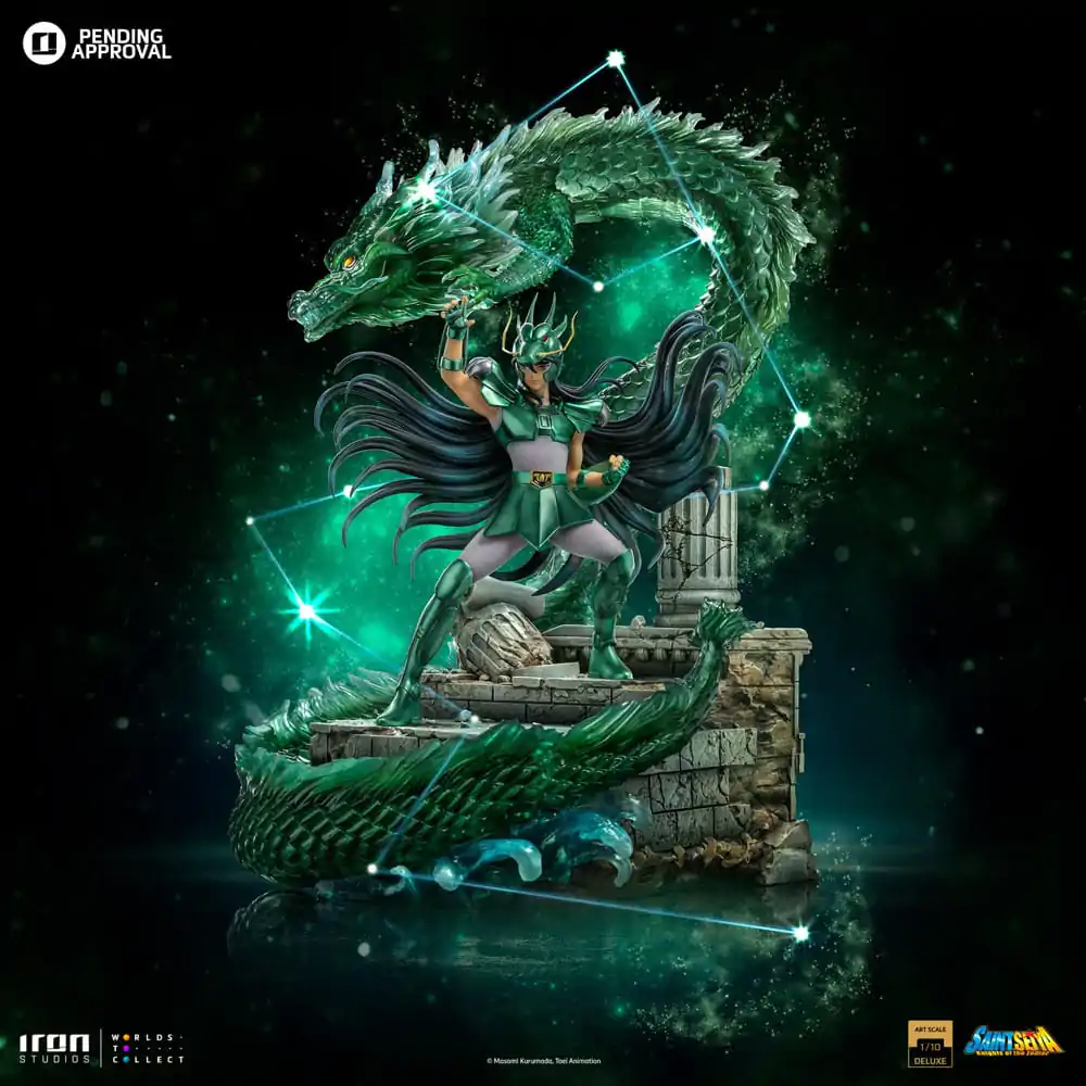 Saint Seiya Deluxe Umělecká Měřítková Socha 1/10 Dragon Shiryu 38 cm fotografii produktu