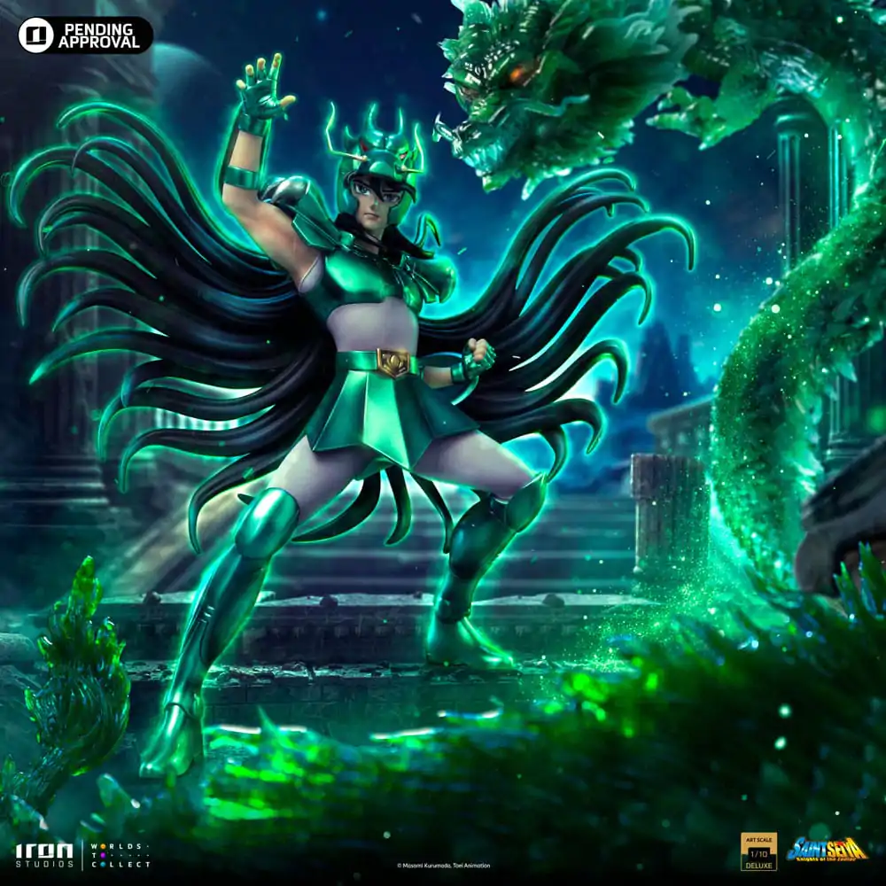Saint Seiya Deluxe Umělecká Měřítková Socha 1/10 Dragon Shiryu 38 cm fotografii produktu