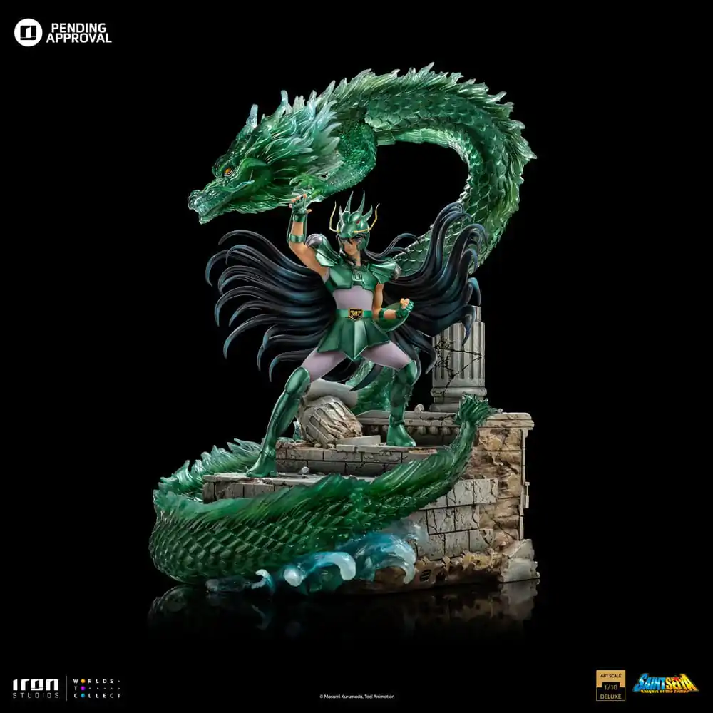 Saint Seiya Deluxe Umělecká Měřítková Socha 1/10 Dragon Shiryu 38 cm fotografii produktu
